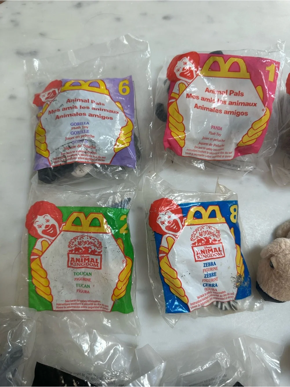Vintage McDonald’s Animal Kingdom, The Dog, & Battle Bots Toys